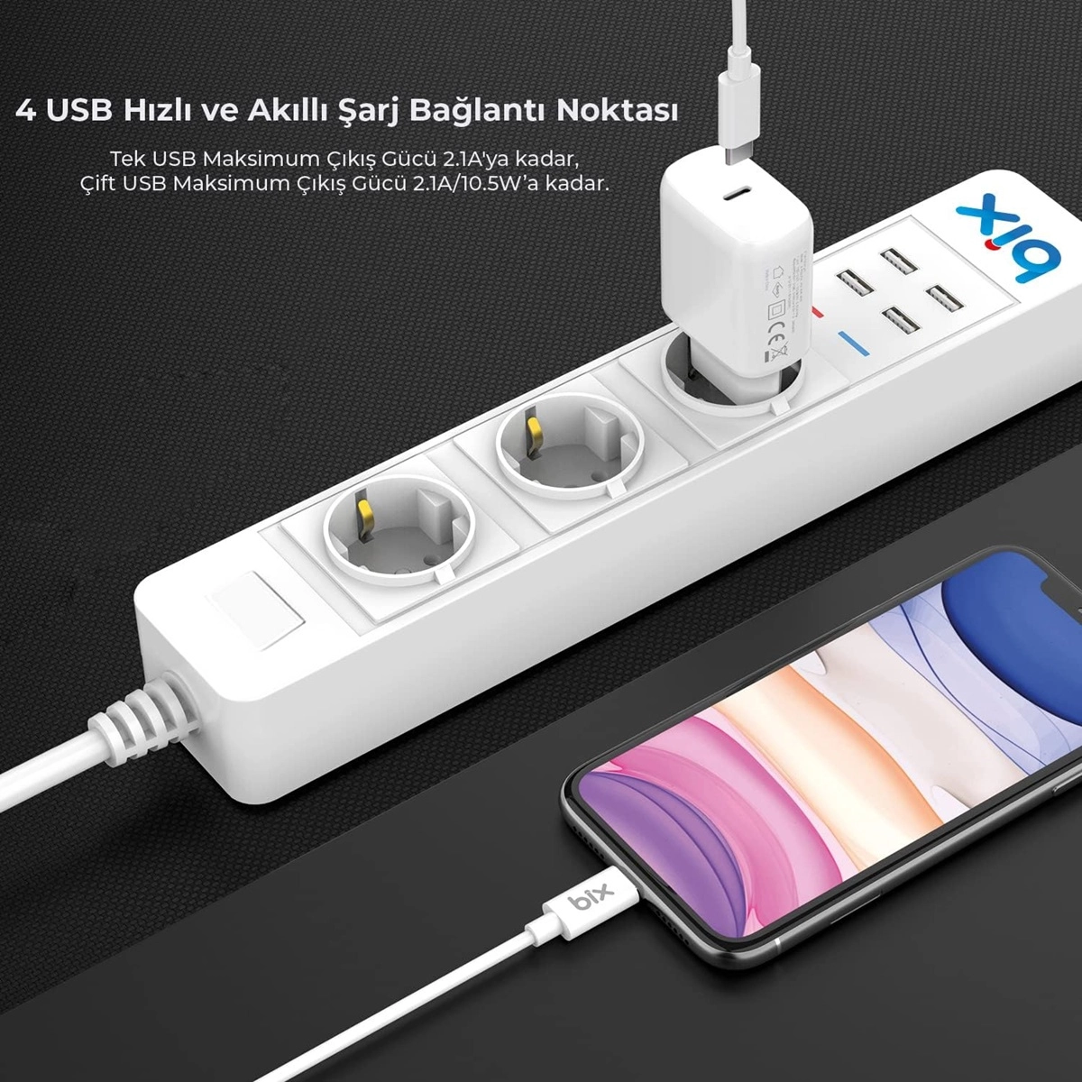 Evimdeyokyok Vtn Bp-01 Wifi Yüksek Akım Korumalı Hızlı Şarj Özellikli Akıllı Priz