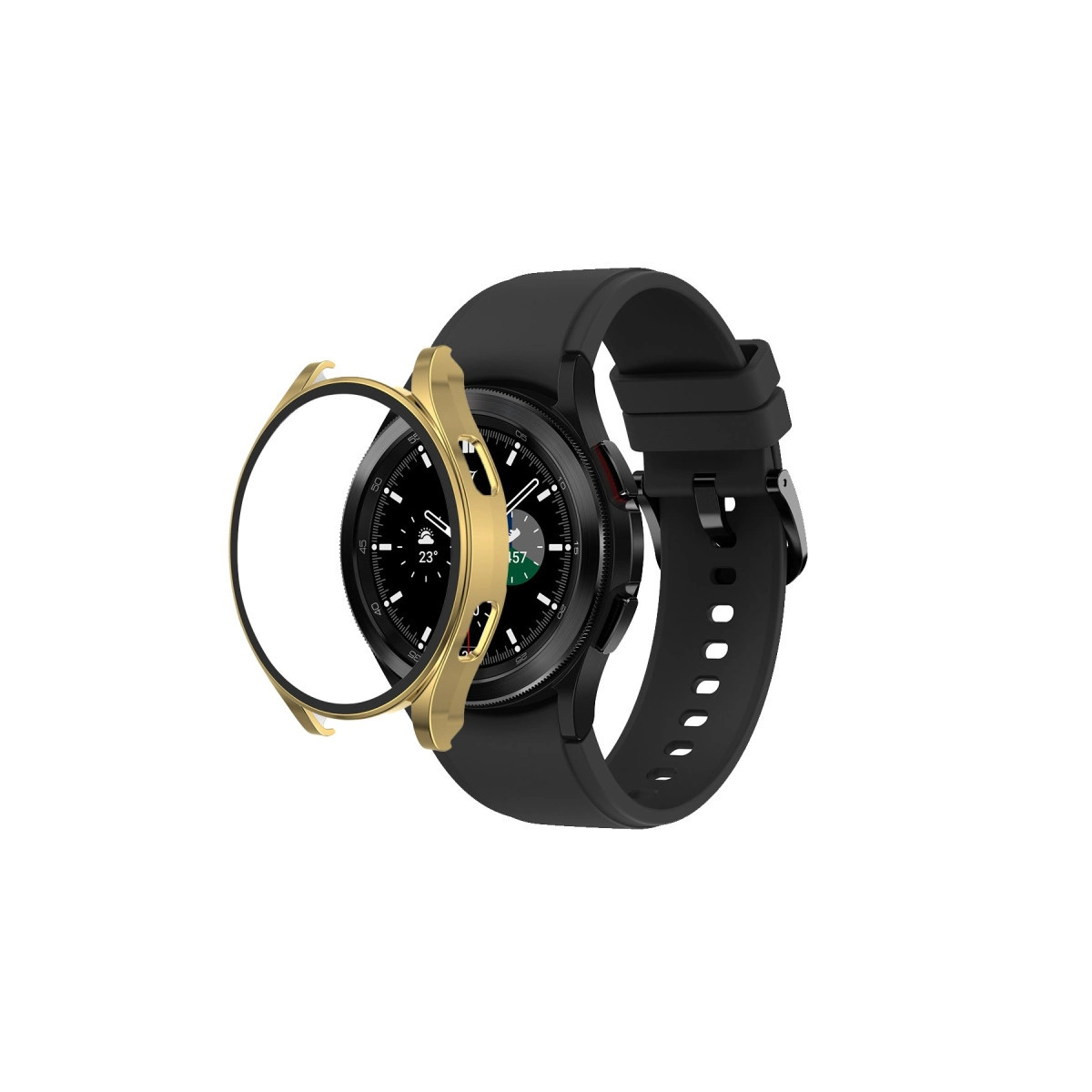 Evimdeyokyok Watch 5 Pro 45Mm Wall Camlı Kasa Ekran Koruyucu - Gold