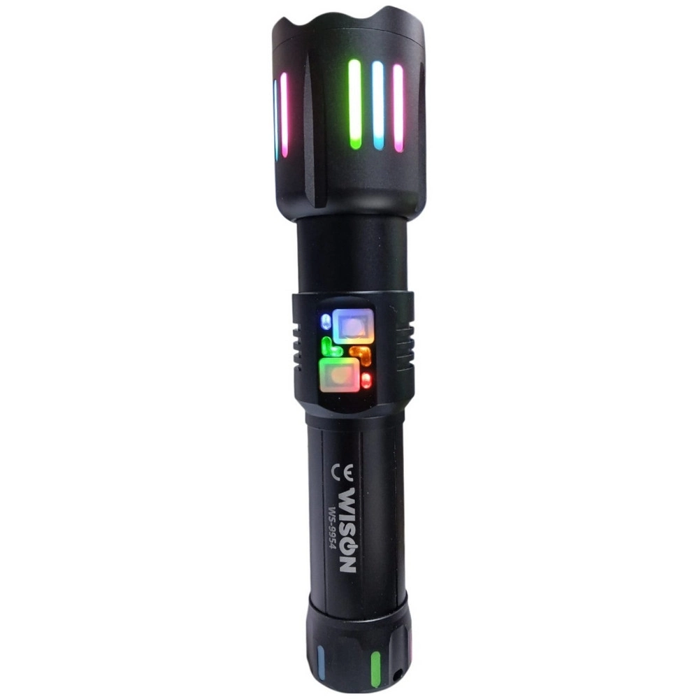 Evimdeyokyok Wison Ws-9954 25W Zoomlu Yeşil Lazerli Metal Şarjlı El Feneri