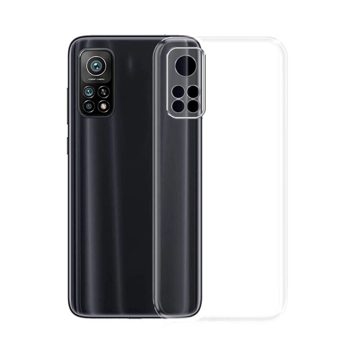 Evimdeyokyok Xiaomi Mi 10T Kılıf Lüx Şeffaf Silikon - Şeffaf