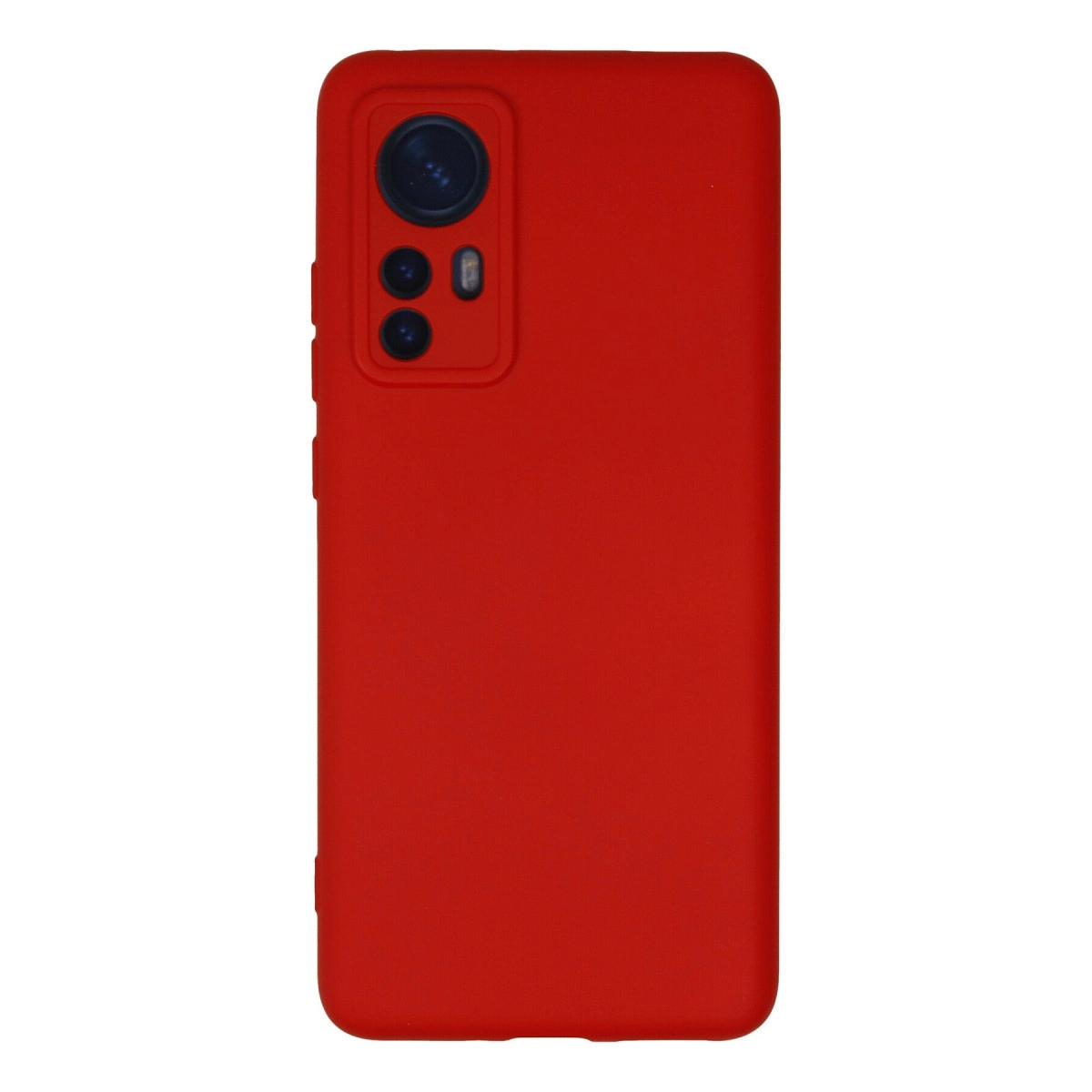 Evimdeyokyok Xiaomi Mi 12 Kılıf Nano İçi Kadife Silikon - Kırmızı