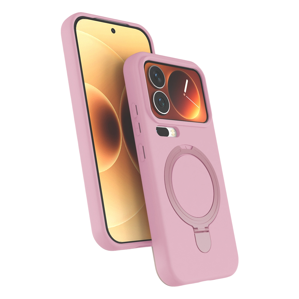 Evimdeyokyok Xiaomi Mi 17 Pro Regal Magsafe Standlı Kapak - Açık Pembe