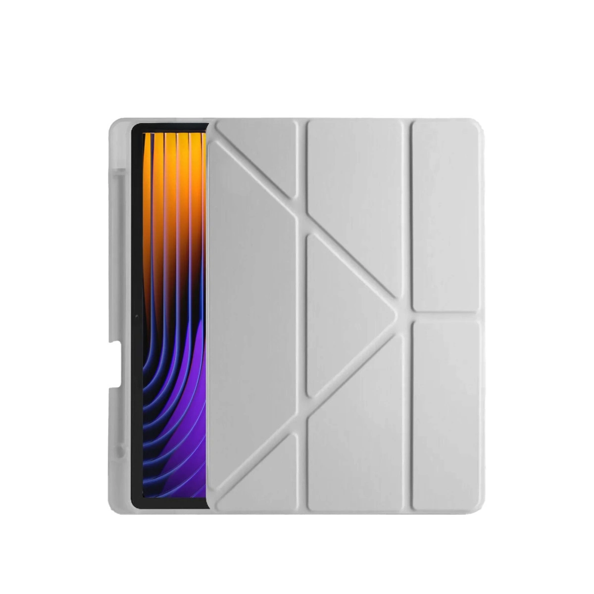 Evimdeyokyok Xiaomi Pad 7 Pro Kılıf Kalemlikli Mars Tablet Kılıfı - Gri