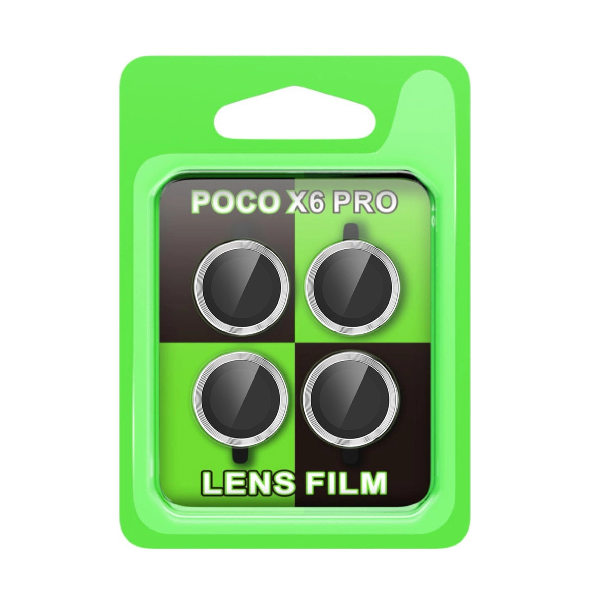 Evimdeyokyok Xiaomi Poco X6 Pro Raze Metal Kamera Lens - Gümüş