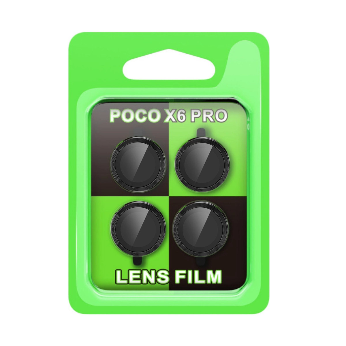 Evimdeyokyok Xiaomi Poco X6 Pro Raze Metal Kamera Lens - Siyah