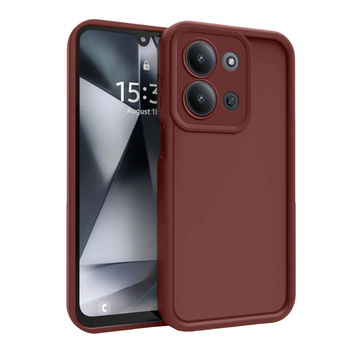 Evimdeyokyok Xiaomi Redmi 15C 4G Viera Silikon - Bordo