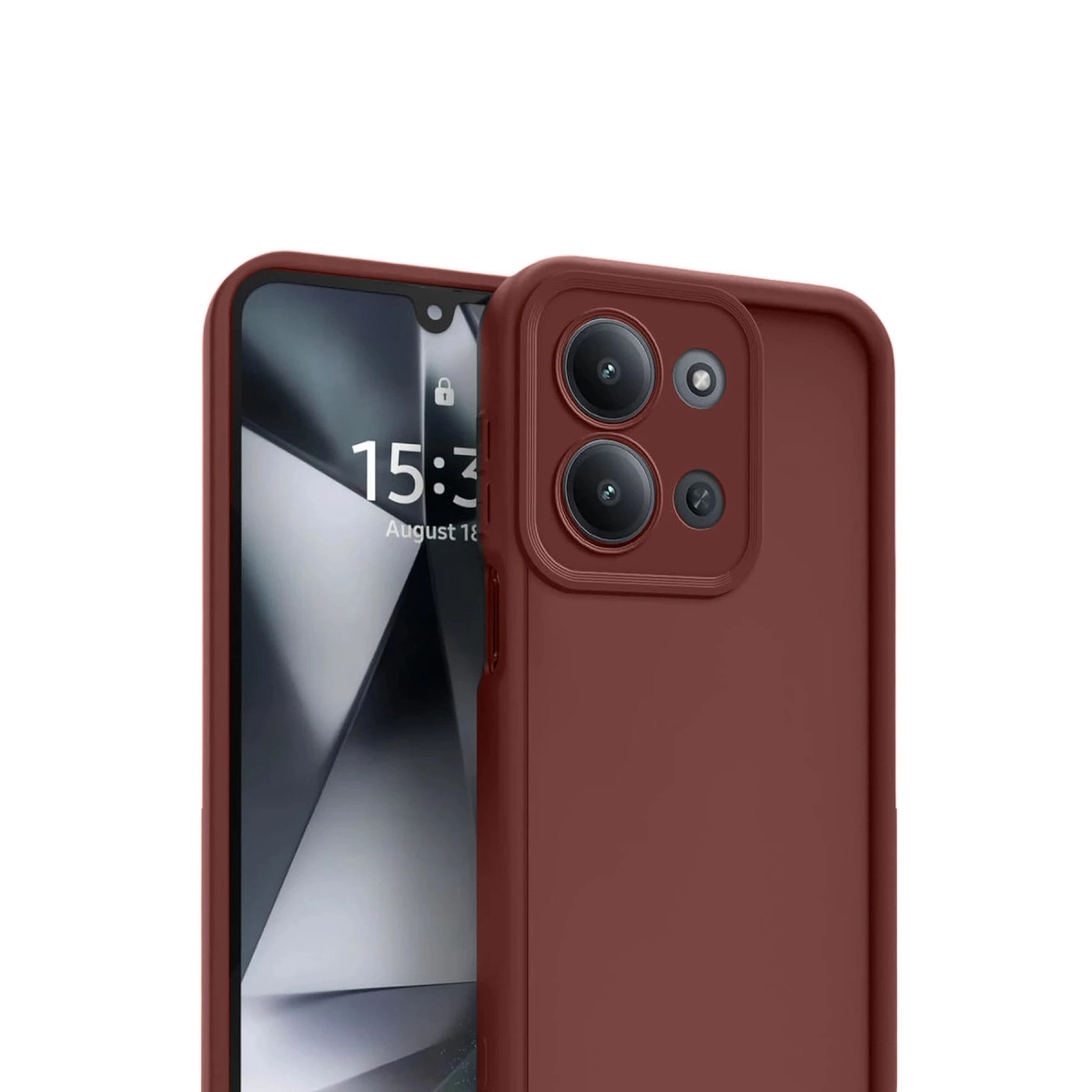 Evimdeyokyok Xiaomi Redmi 15C 4G Viera Silikon - Bordo