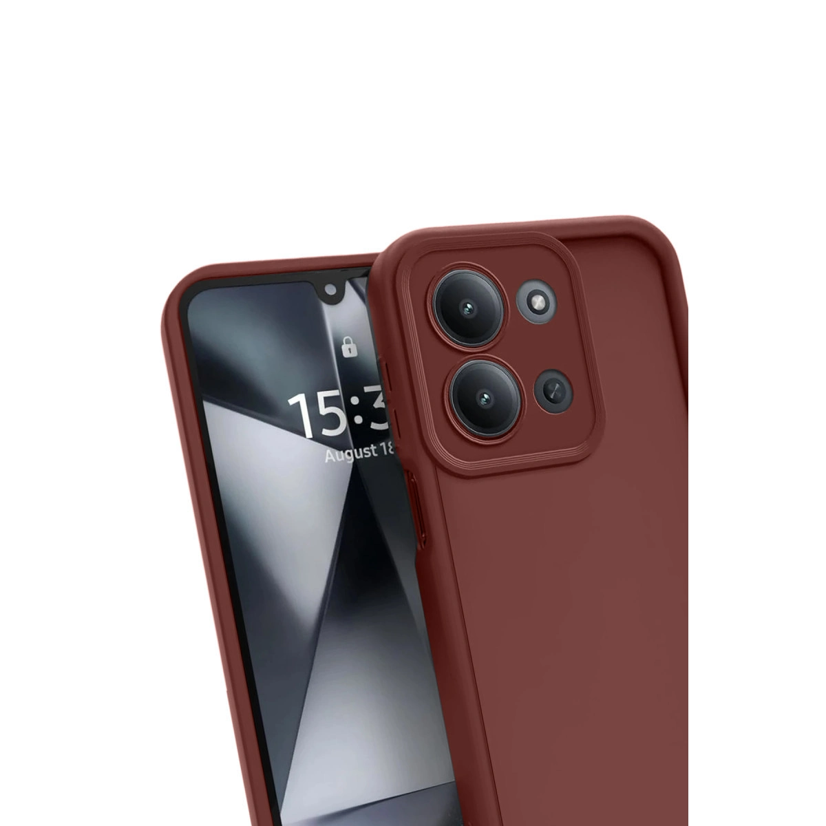Evimdeyokyok Xiaomi Redmi 15C 4G Viera Silikon - Bordo