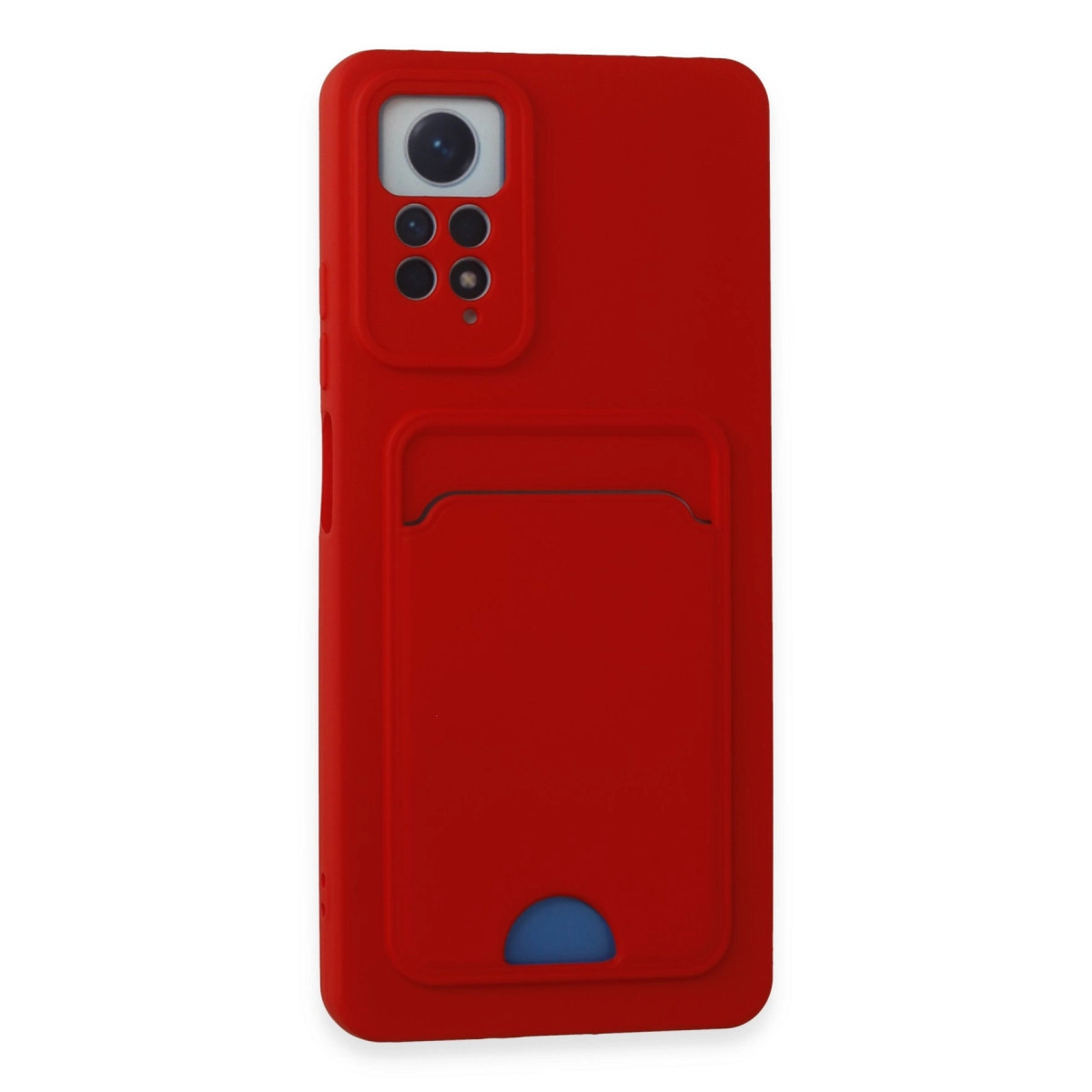 Evimdeyokyok Xiaomi Redmi Note 11 Pro Kılıf Kelvin Kartvizitli Silikon - Kırmızı