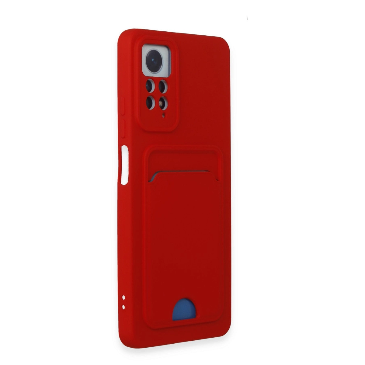 Evimdeyokyok Xiaomi Redmi Note 11 Pro Kılıf Kelvin Kartvizitli Silikon - Kırmızı