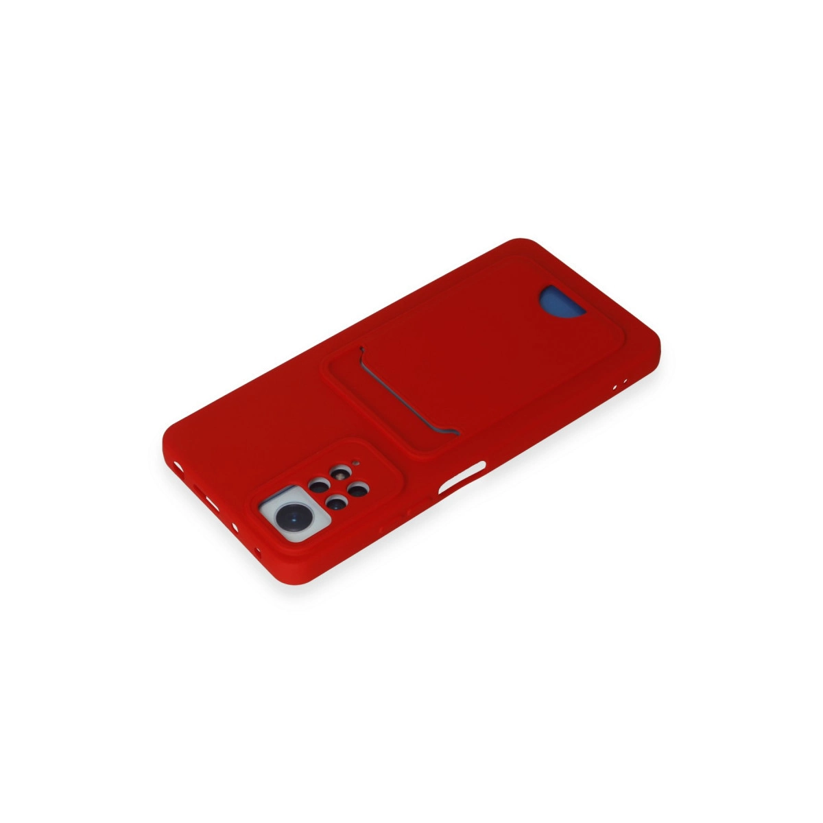 Evimdeyokyok Xiaomi Redmi Note 11 Pro Kılıf Kelvin Kartvizitli Silikon - Kırmızı