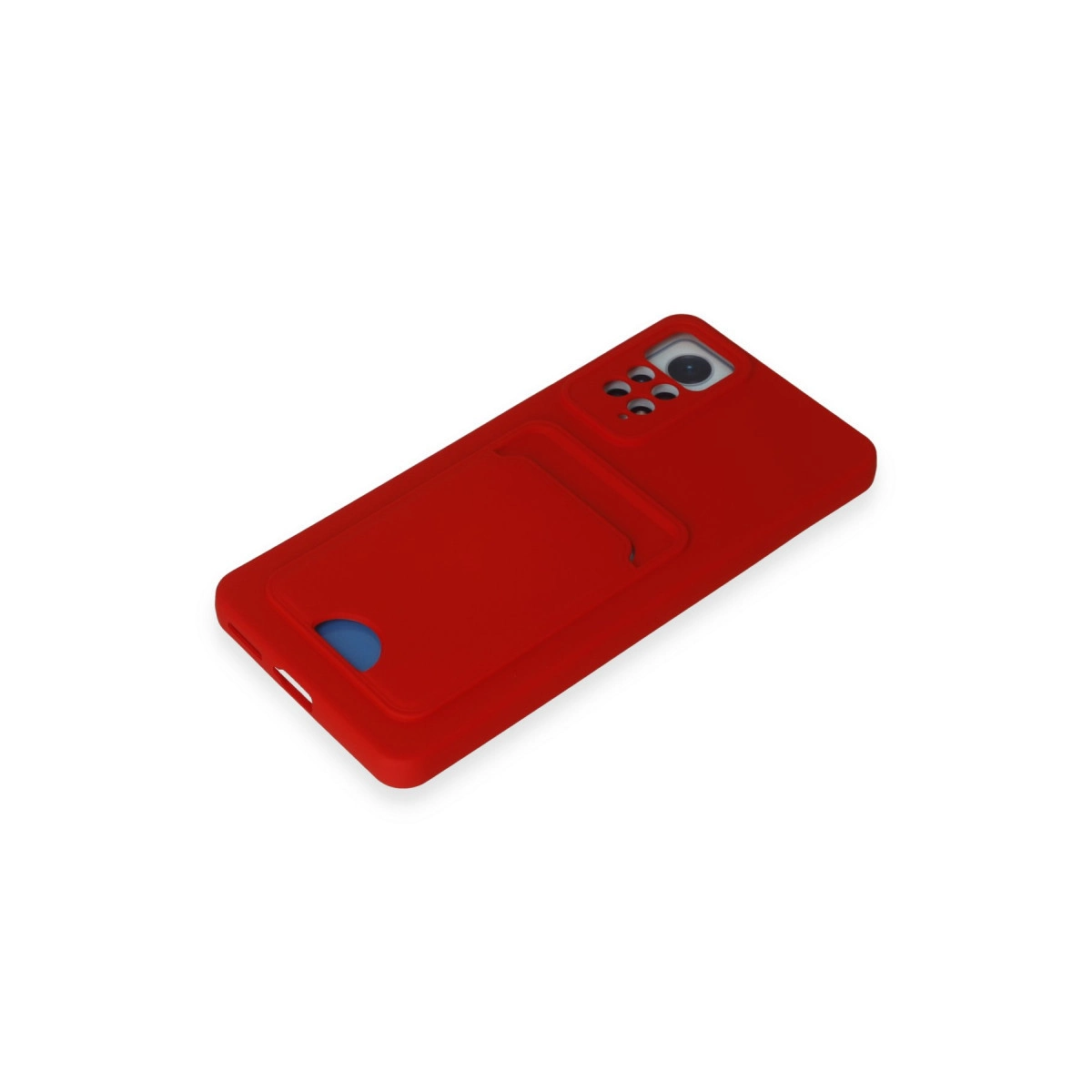 Evimdeyokyok Xiaomi Redmi Note 11 Pro Kılıf Kelvin Kartvizitli Silikon - Kırmızı