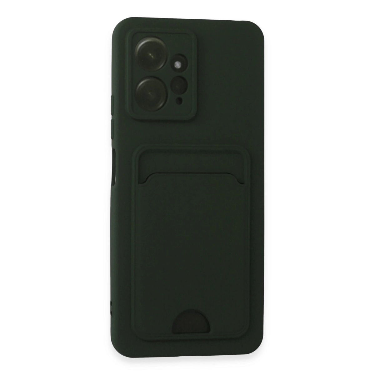 Evimdeyokyok Xiaomi Redmi Note 12 4G Kılıf Kelvin Kartvizitli Silikon - Koyu Yeşil