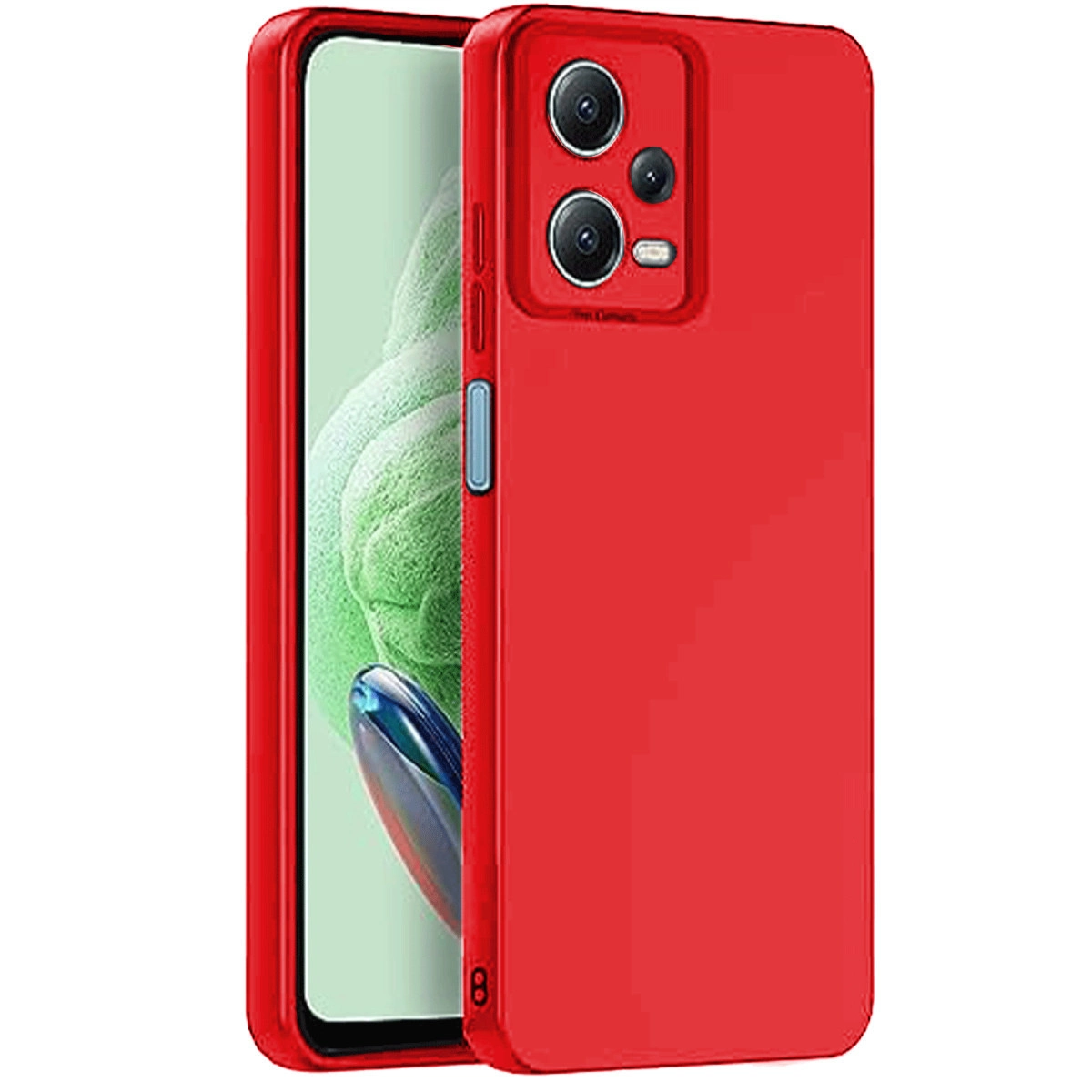 Evimdeyokyok Xiaomi Redmi Note 12 Pro 5G Kılıf Nano İçi Kadife Silikon - Kırmızı