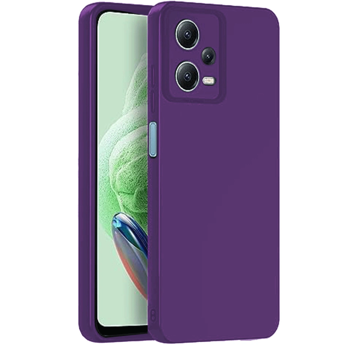 Evimdeyokyok Xiaomi Redmi Note 12 Pro 5G Kılıf Nano İçi Kadife Silikon - Mor
