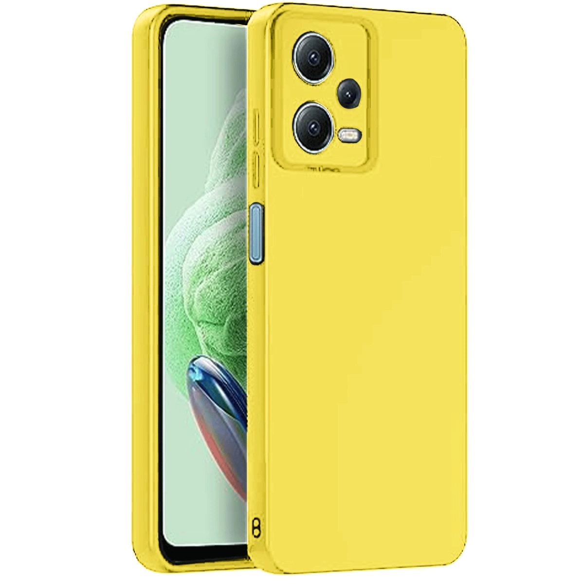 Evimdeyokyok Xiaomi Redmi Note 12 Pro 5G Kılıf Nano İçi Kadife Silikon - Sarı