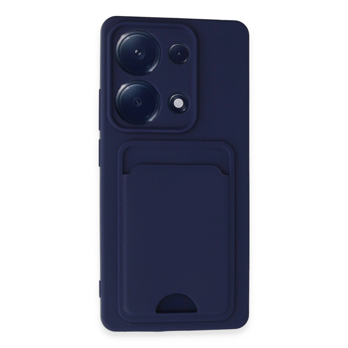 Evimdeyokyok Xiaomi Redmi Note 13 Pro 4G Kılıf Kelvin Kartvizitli Silikon - Lacivert