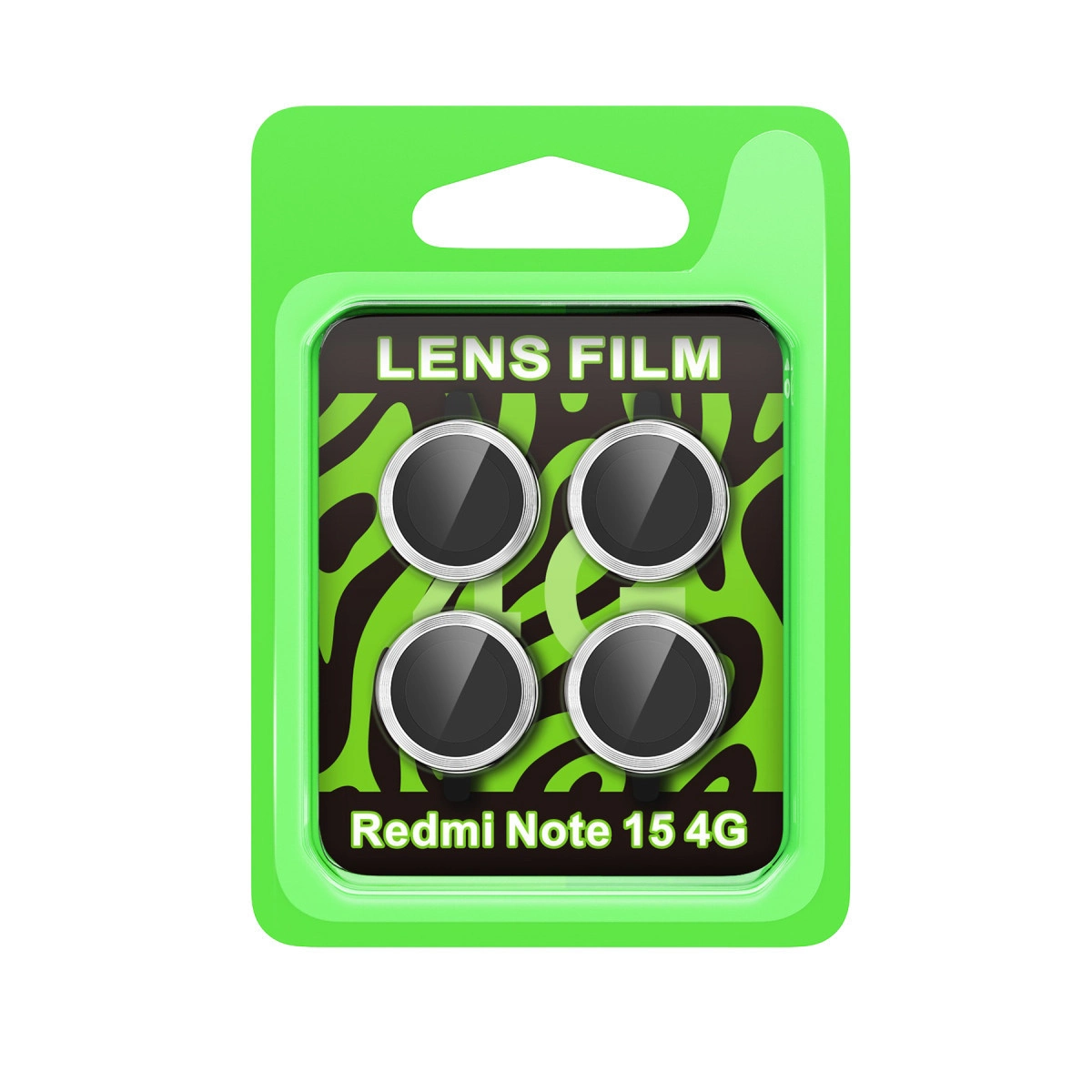 Evimdeyokyok Xiaomi Redmi Note 15 4G Raze Metal Kamera Lens - Gümüş