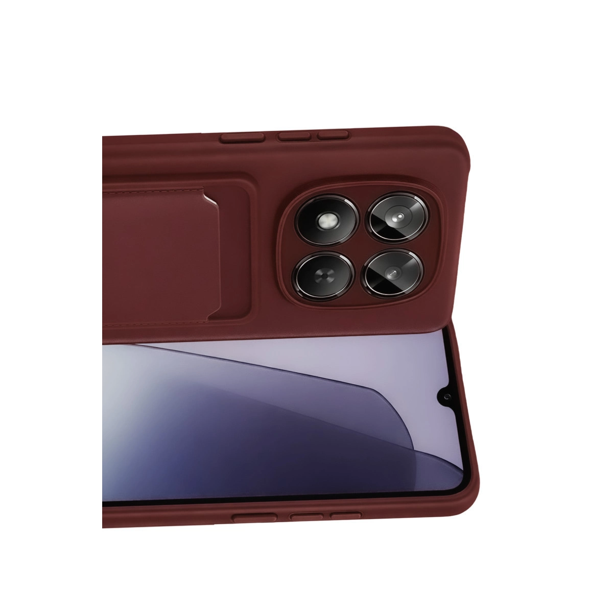 Evimdeyokyok Xiaomi Redmi Note 15 Pro 5G Kelvin Kartvizitli Silikon - Bordo