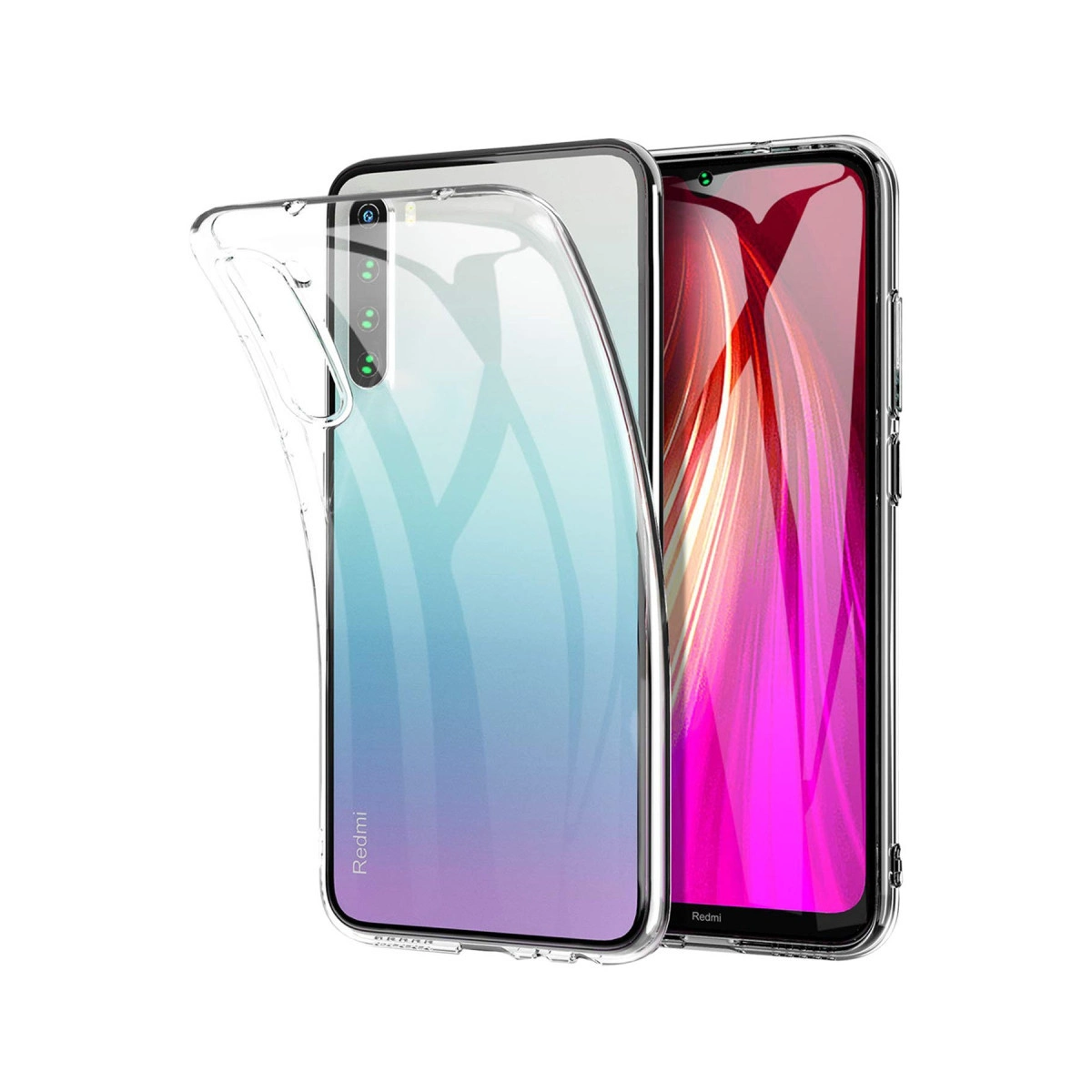 Evimdeyokyok Xiaomi Redmi Note 8 Kılıf Lüx Şeffaf Silikon