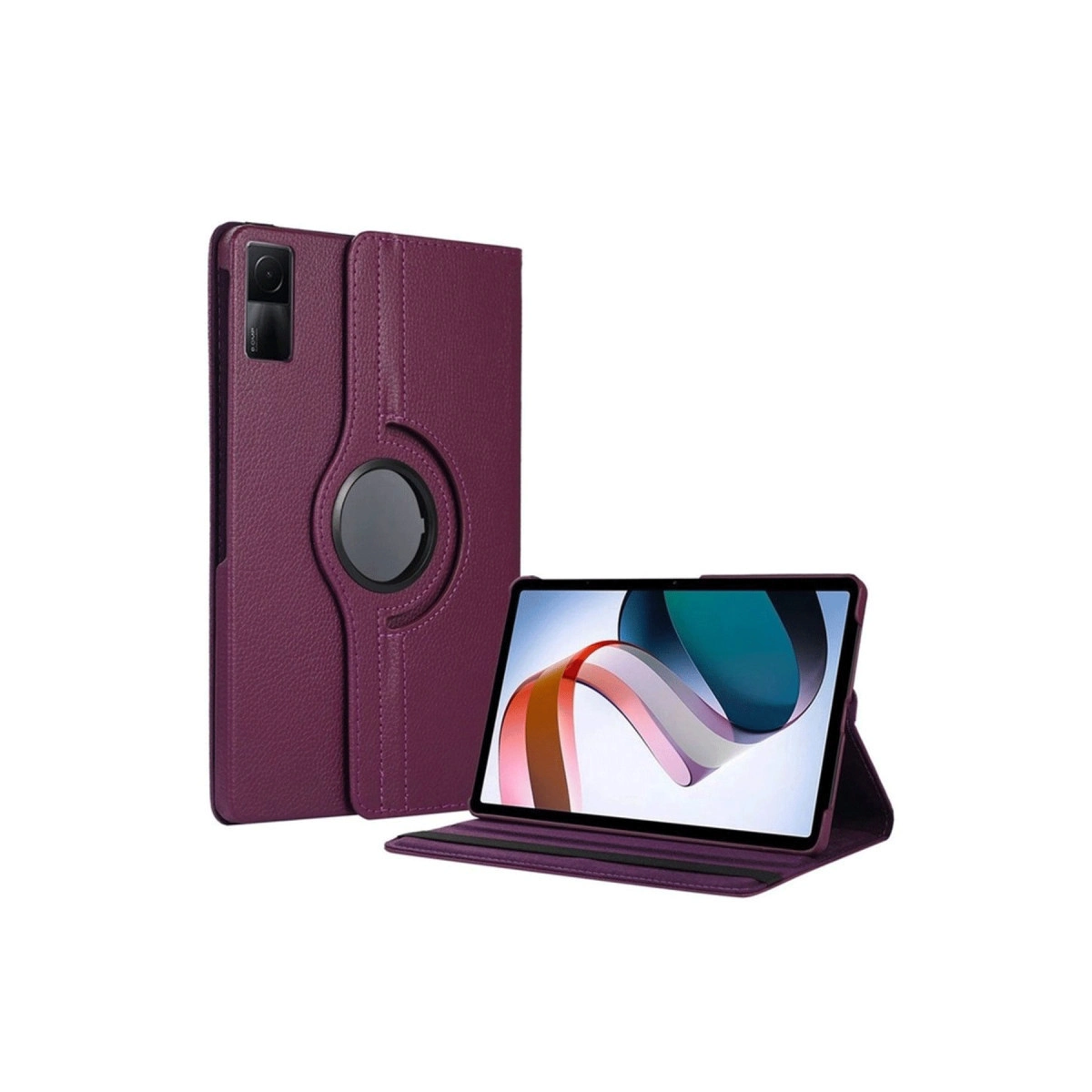 Evimdeyokyok Xiaomi Redmi Pad Se 4G Kılıf 360 Tablet Deri Kılıf - Mürdüm