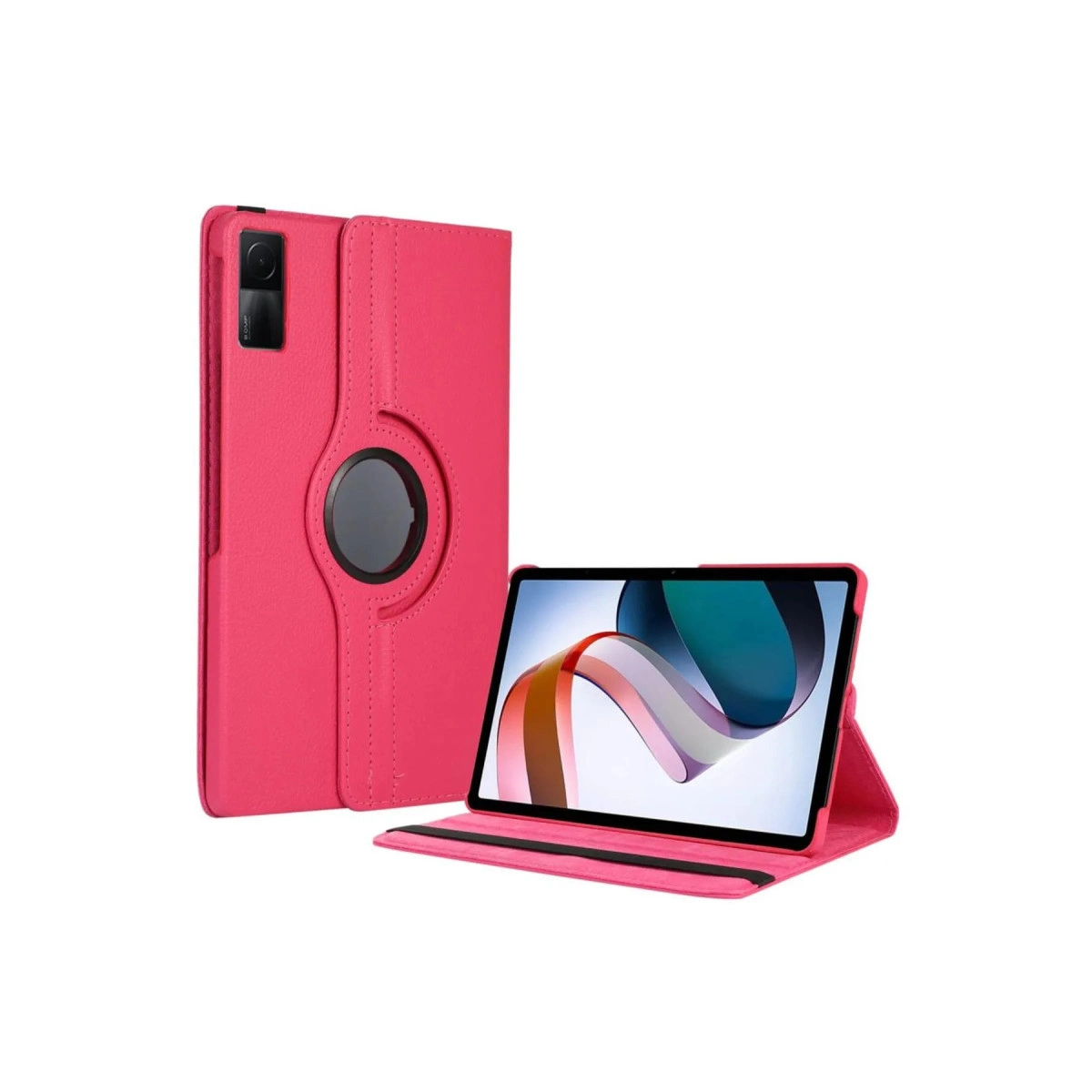Evimdeyokyok Xiaomi Redmi Pad Se 4G Kılıf 360 Tablet Deri Kılıf - Pembe