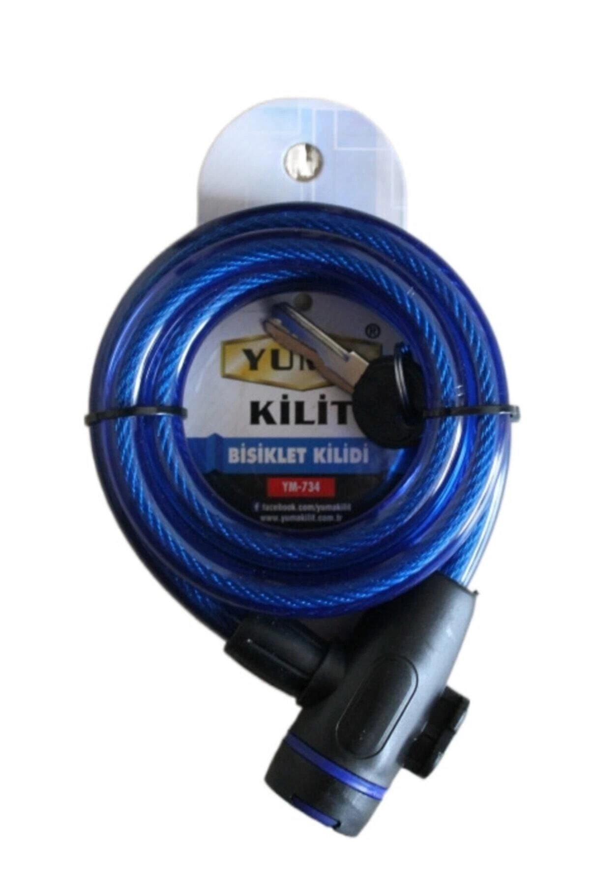 Evimdeyokyok Yuma Ym- 734 150Cm  Mavi Bisiklet Kilidi