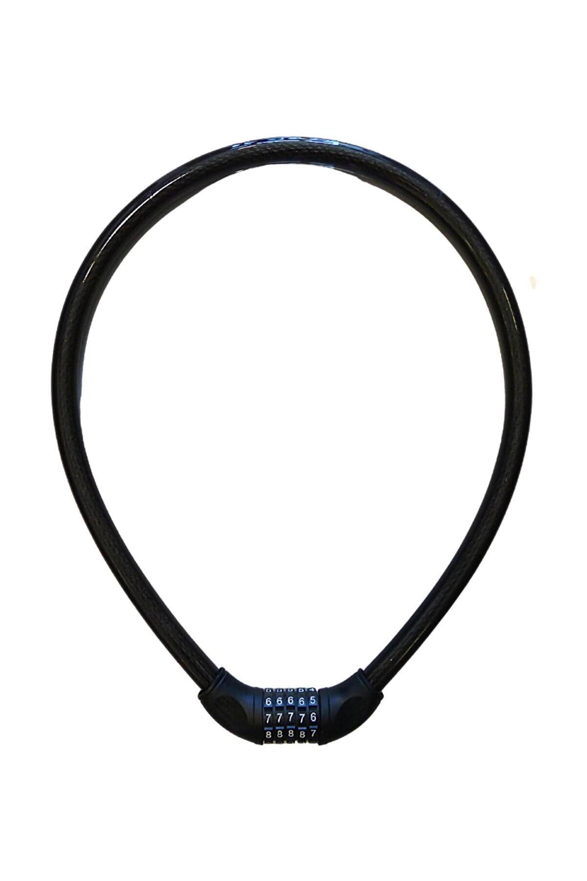 Evimdeyokyok Yuma Ym-747 120Cm 20Mm 5 Şifreli Siyah Motorsiklet Kilidi