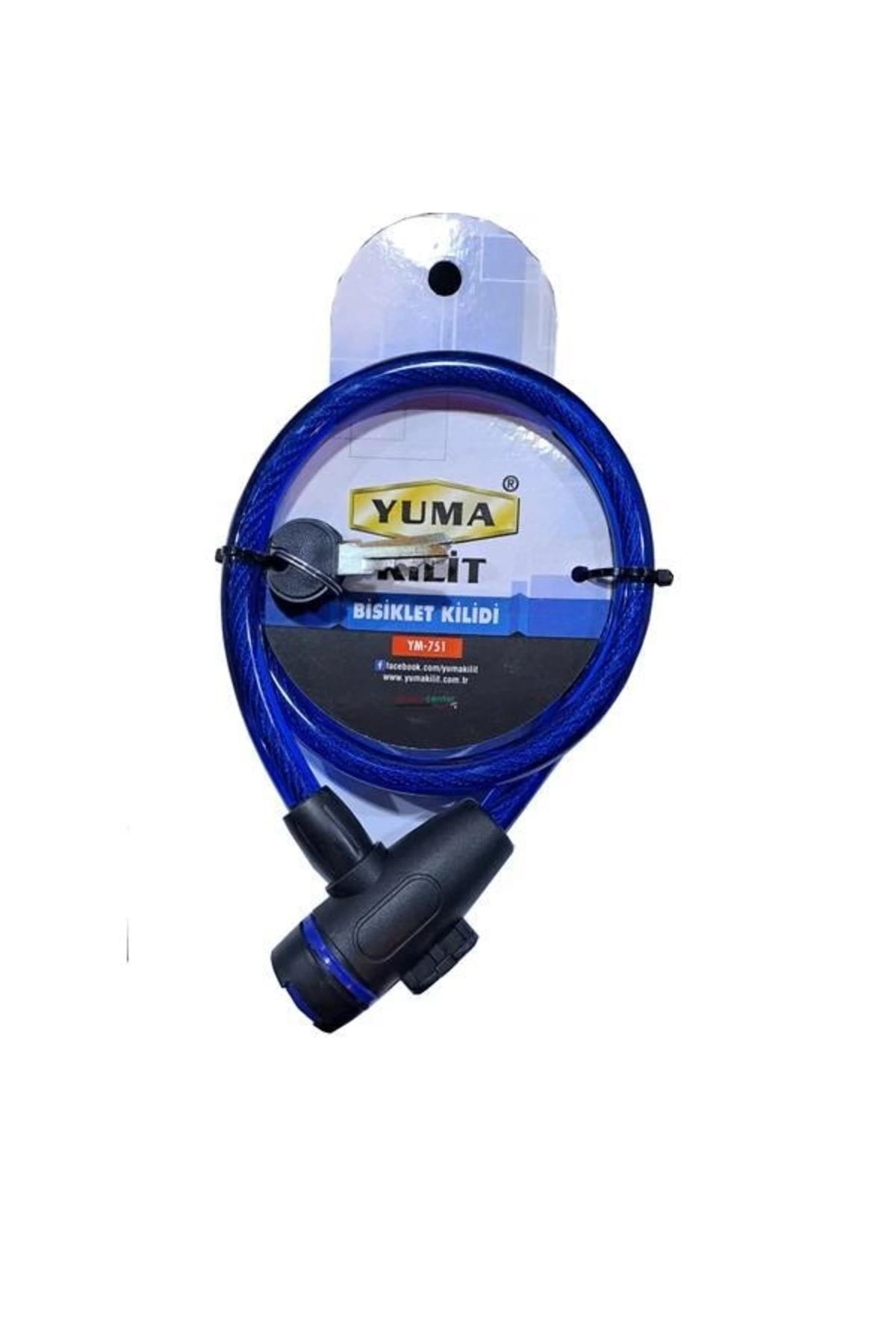 Evimdeyokyok Yuma Ym-751 80 Cm 12 Mm Bisiklet Kilidi