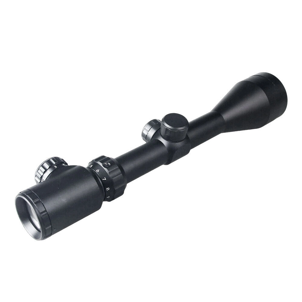 3-9X50 Zoomlu Keskin Nişancı Av Dürbünü Kırmızı, Yeşil Işık Çelik Gövde