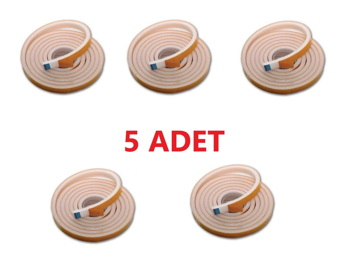 5 Adet 9 Metre Pencere Izolasyon Bandı Yapışkanlı Cam Yalıtım Süngeri Rüzgar Soğuk Kesici ...