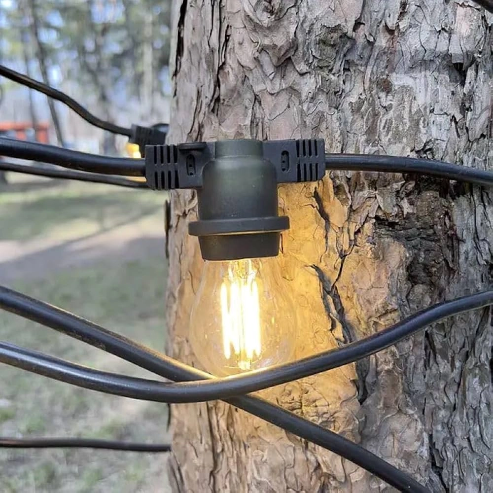 5 Metre Sabit Yanan Modlu 10 Ampul Parti Organizasyon Iç & Dış Mekan 2700K Led Aydınlatma ...