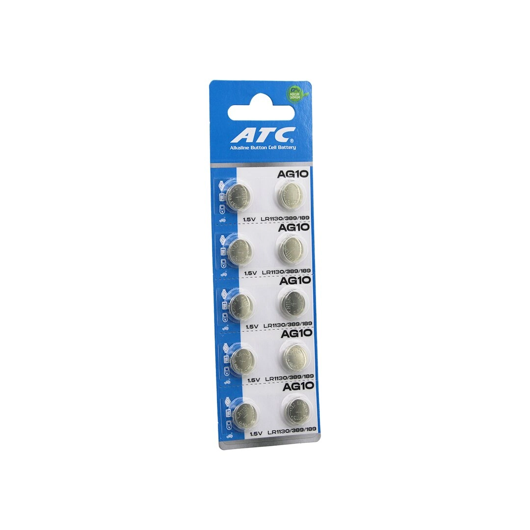 Atc Alkaline Button Battery ( Ag10 ) ( Lr-1130/389/189 ) ( Düğme Pil ) ( Alkalin ) ( 1.5V ) ( ...