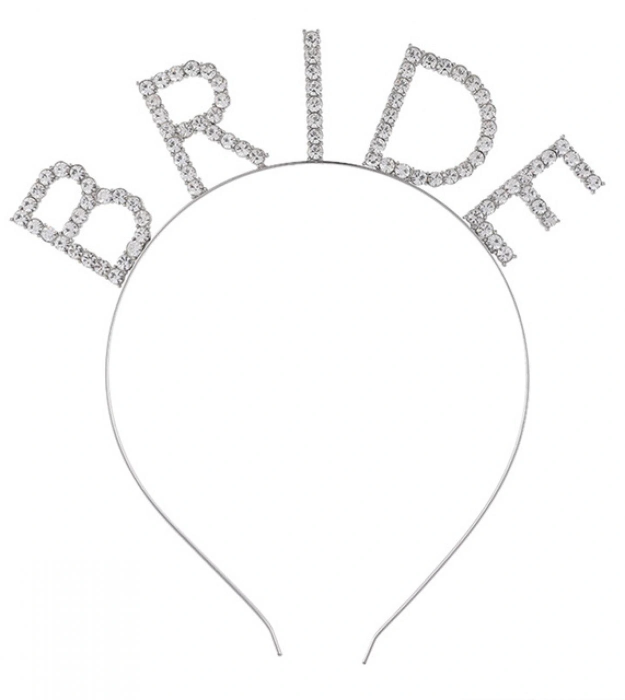 Bekarlığa Veda Mega Boy Kristal Taşlı Gümüş Bride Taç Gelin Tacı 20X21 Cm