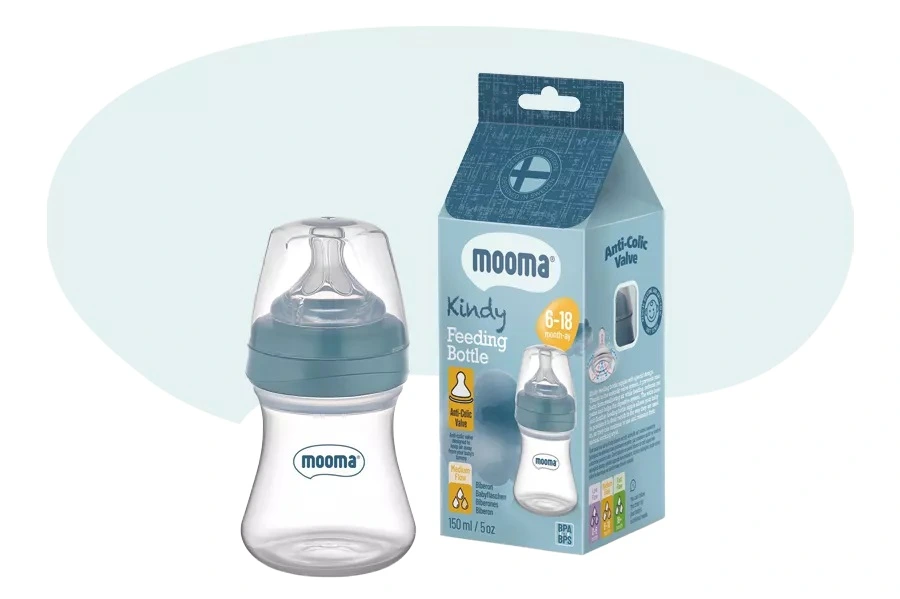 Biberon Anti Kolik Biberon 150 Ml Kapaklı Biberon 6 - 18 Ay (Orta Akış)