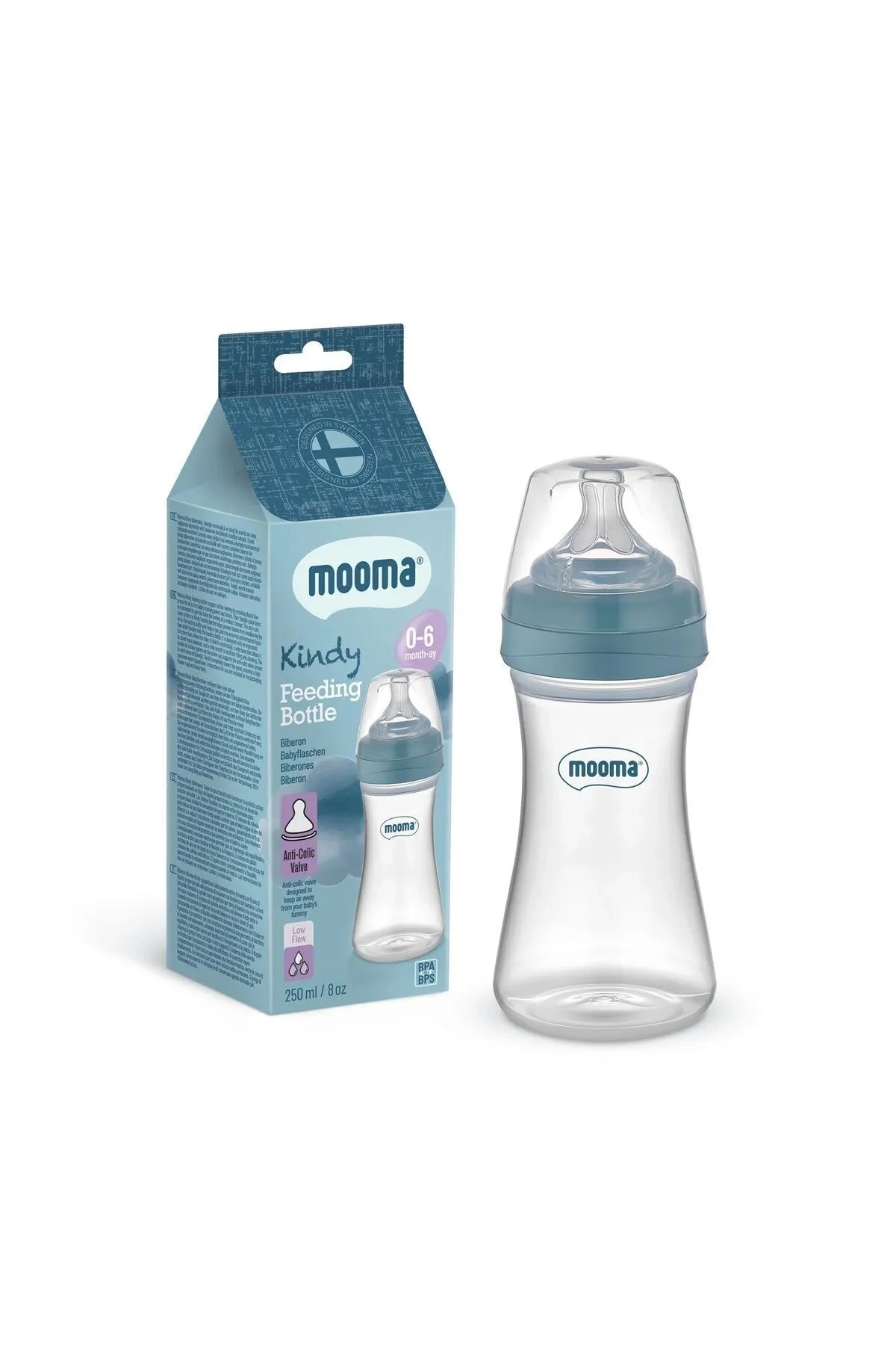 Biberon Anti Kolik Biberon 250 Ml Kapaklı Biberon 0 - 6 Ay (Yavaş Akış)
