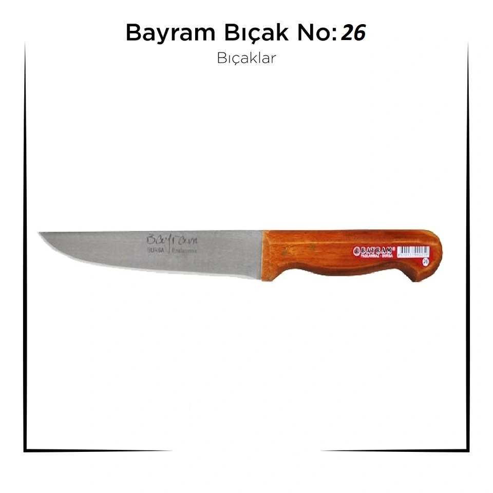 Bursa Bıçağı Bayram Kurban Bıçağı Yemek Bıçağı No  26