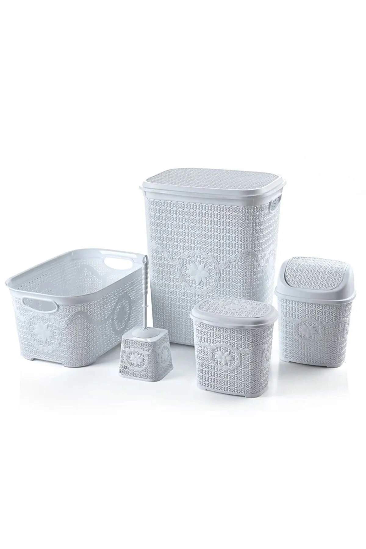 Çeyiz Seti Rattan 5 Parça Örgülü Çeyiz Seti