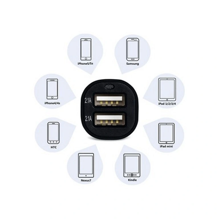 Çift Usb Girişli 2.1 Amp Araç Çakmak Soketi