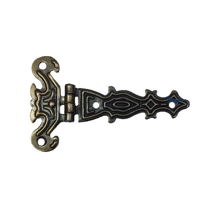 Dekoratif, Sac Tek Kuyruklu Menteşe - 40X68 Mm, Küçük, Antik, 1 Adet