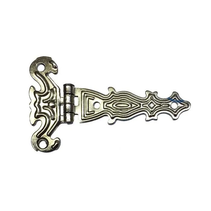 Dekoratif, Sac Tek Kuyruklu Menteşe - 40X68 Mm, Küçük, Nikel, 1 Adet