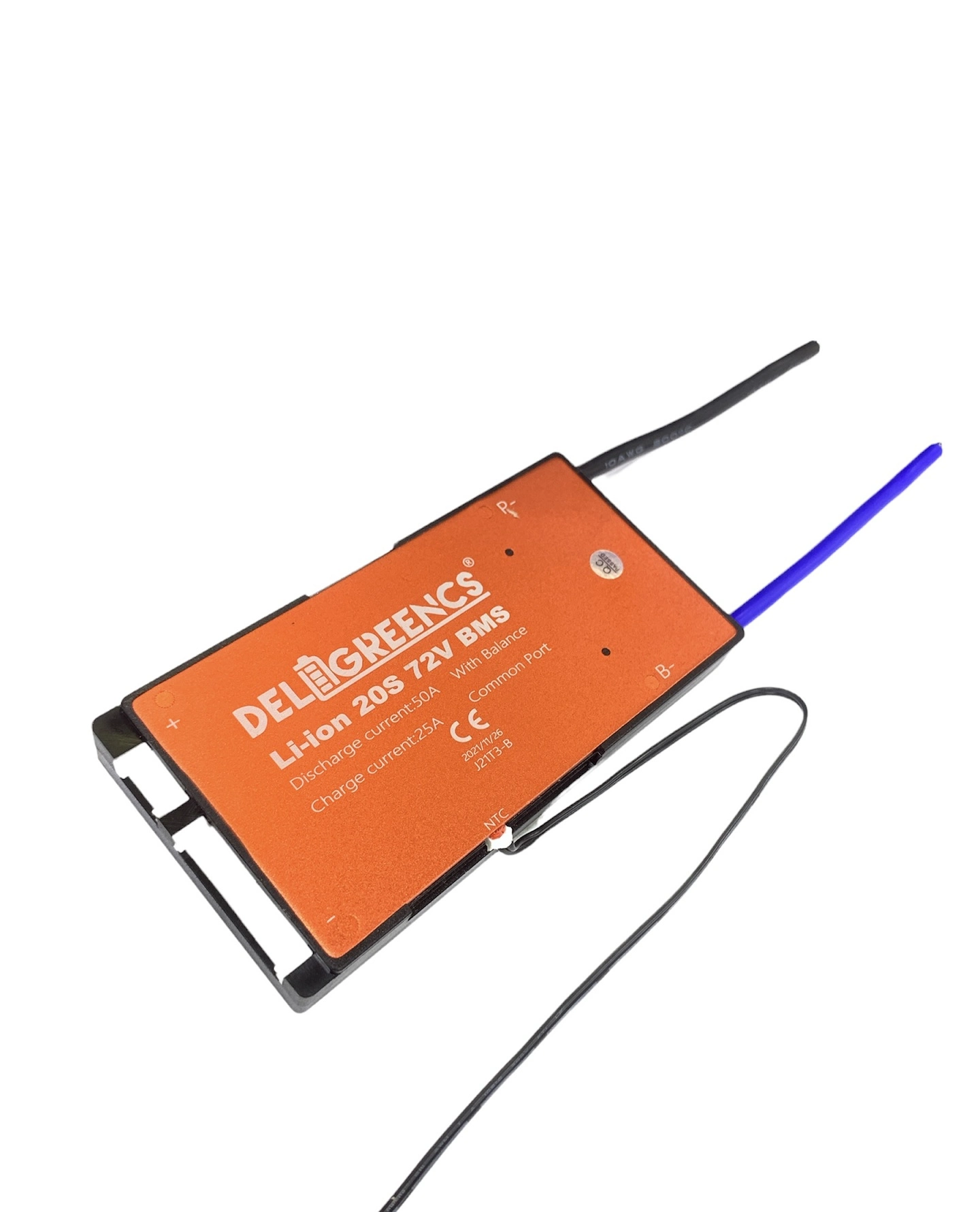 Deligreencs - 20S  50A Lı-Ion Bms Kartı Sensörlü Ortak Port