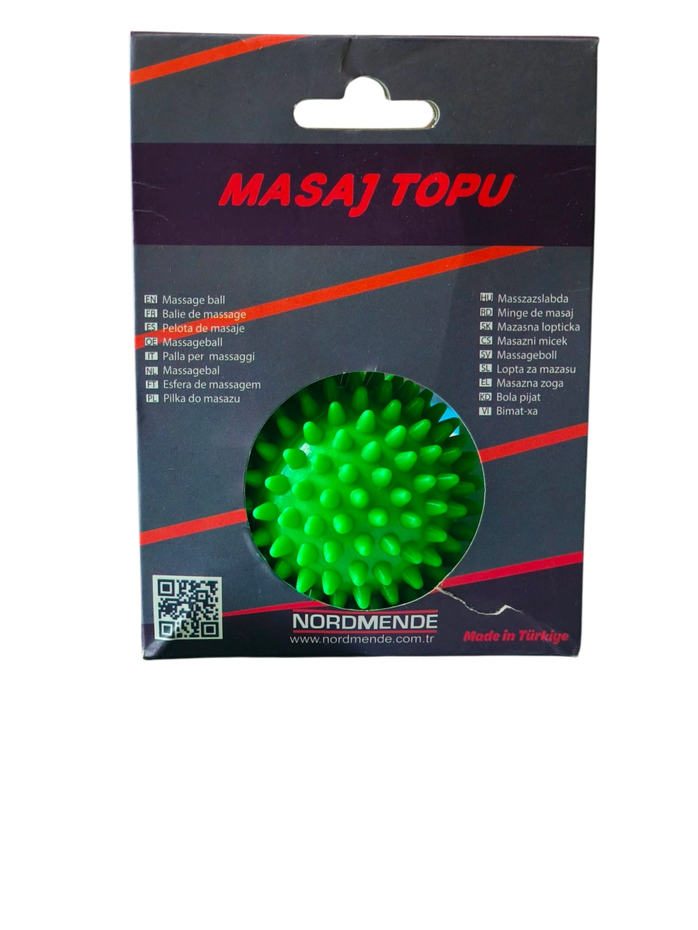 Dikenli Masaj Topu Büyük Boy 9,5 Cm