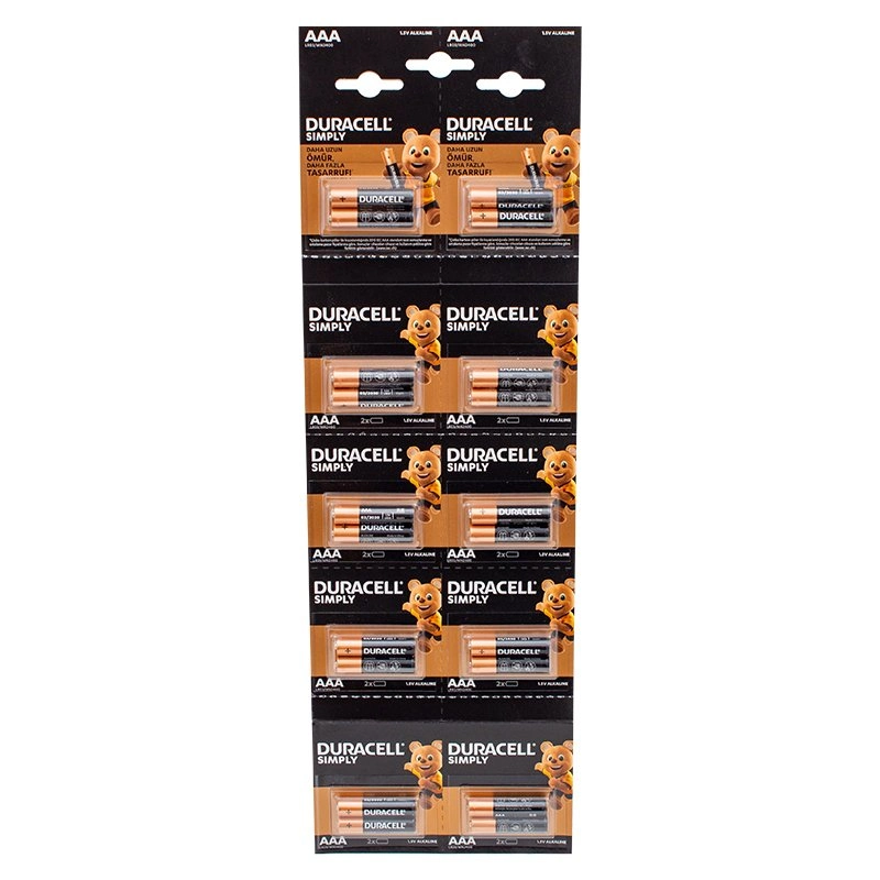 Duracell 1.5V İnce Aaa 20 Li Alkalin Pil Lr03/Mn20