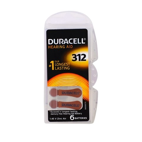Duracell 312 Numara İşitme Cihazı Pili 6 Lı Paket