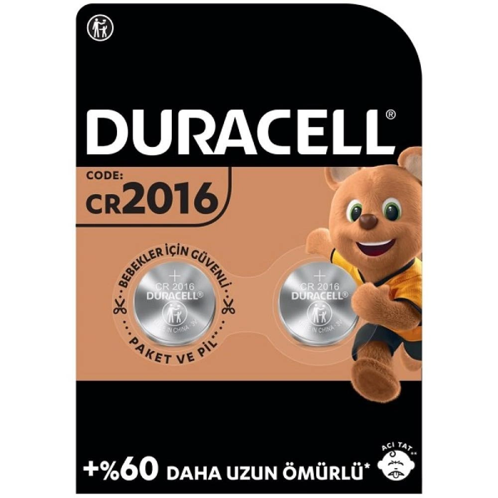 Duracell Cr2016 3V Lityum Pil 2 Li Paket