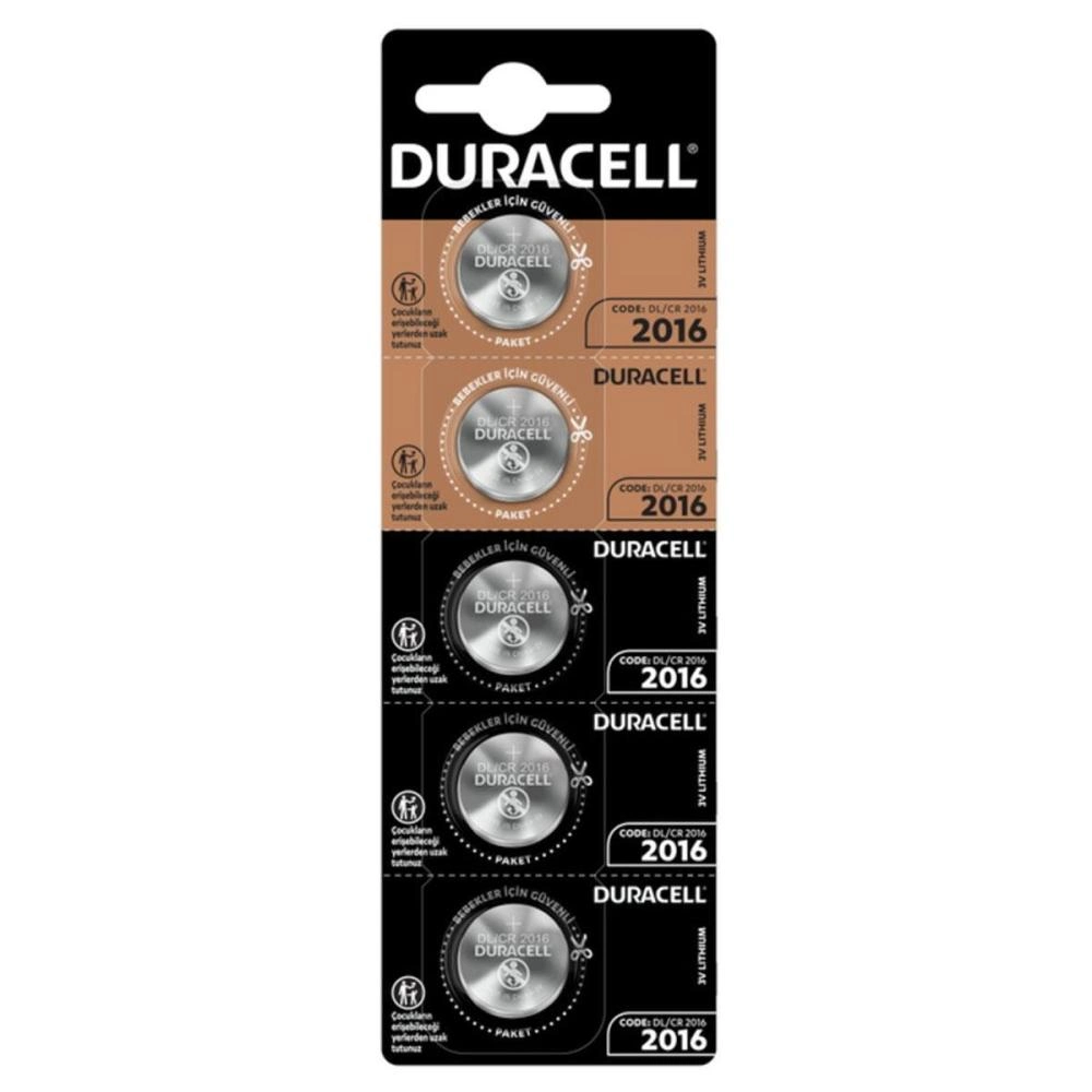 Duracell Cr2016 3V Lityum Pil 5 Li Paket