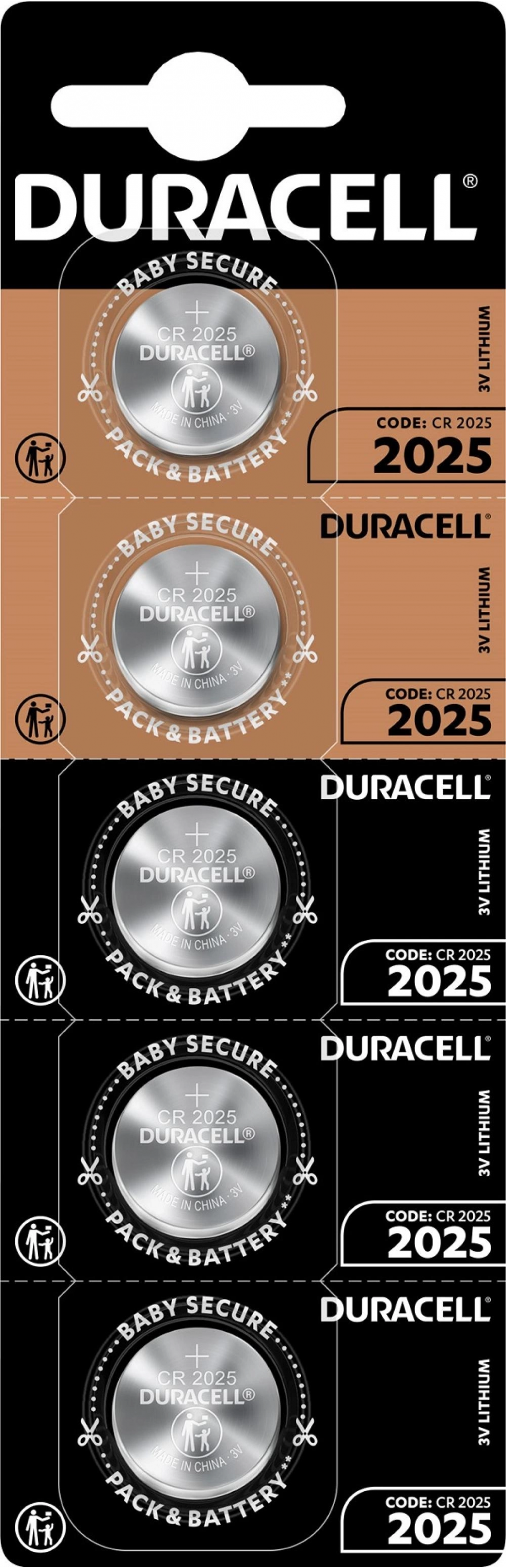 Duracell Cr2025 3V Lityum Pil 5 Li Paket
