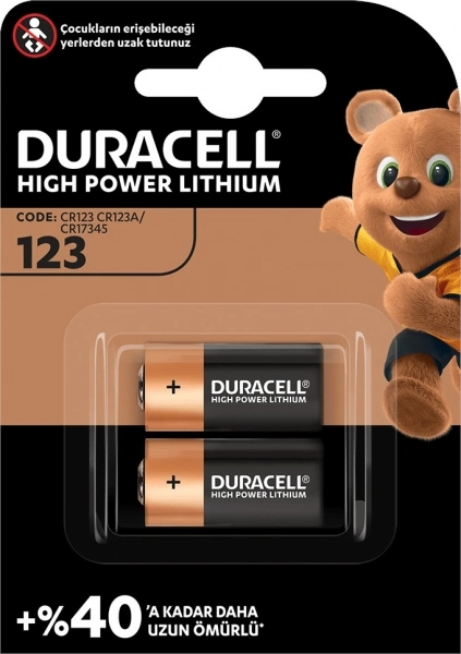 Duracell Lityum Cr123A Pil 2 Li