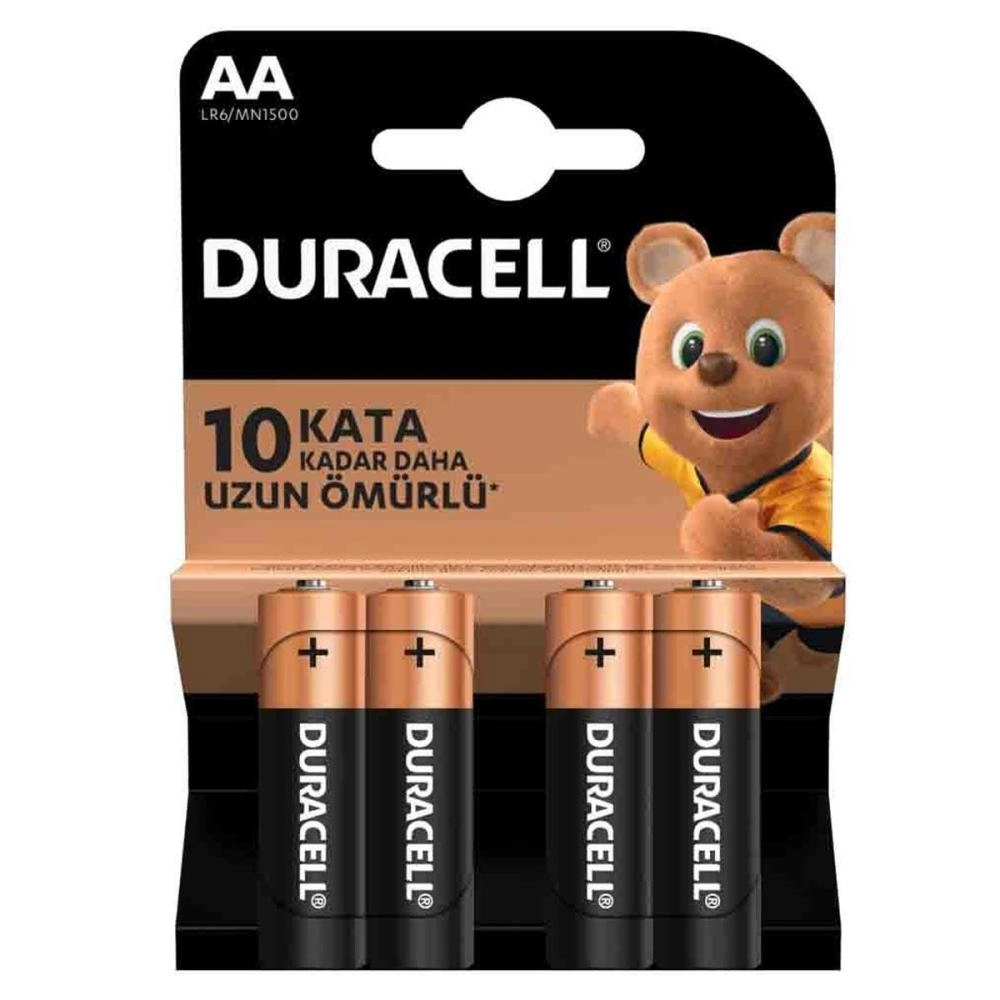 Duracell Lr6 Aa Alkalin Kalem Pil 4 Lü Paket